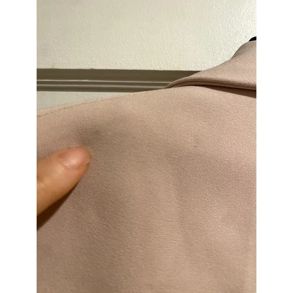 Minimalist Zara Blush Pink Double-Breasted Blazer Small 90s Workwear - Picture 5 of 5